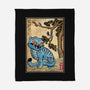 The Tiger And The Magpie-None-Fleece-Blanket-DrMonekers