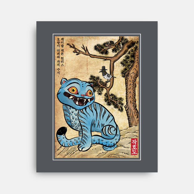 The Tiger And The Magpie-None-Stretched-Canvas-DrMonekers
