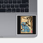 The Tiger And The Magpie-None-Glossy-Sticker-DrMonekers