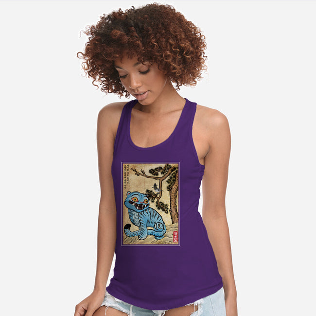 The Tiger And The Magpie-Womens-Racerback-Tank-DrMonekers