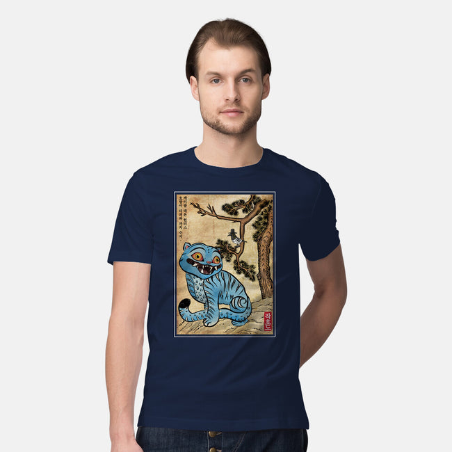 The Tiger And The Magpie-Mens-Premium-Tee-DrMonekers