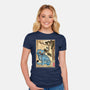 The Tiger And The Magpie-Womens-Fitted-Tee-DrMonekers