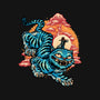 The Glowing Tiger-None-Adjustable Tote-Bag-glitchygorilla
