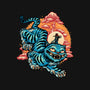The Glowing Tiger-None-Basic Tote-Bag-glitchygorilla