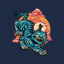 The Glowing Tiger-None-Adjustable Tote-Bag-glitchygorilla