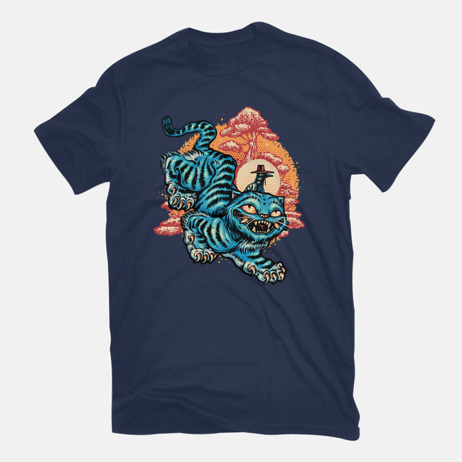 The Glowing Tiger-Unisex-Basic-Tee-glitchygorilla
