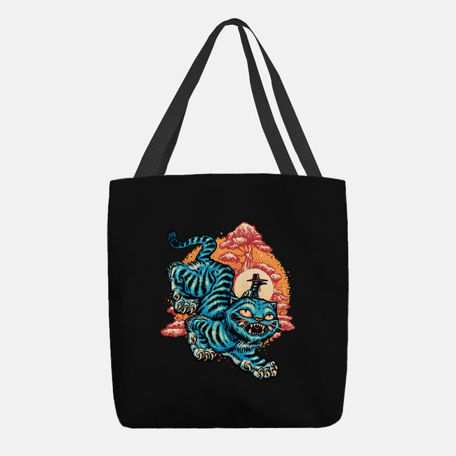 The Glowing Tiger-None-Basic Tote-Bag-glitchygorilla