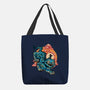 The Glowing Tiger-None-Basic Tote-Bag-glitchygorilla