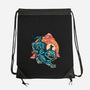 The Glowing Tiger-None-Drawstring-Bag-glitchygorilla