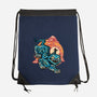 The Glowing Tiger-None-Drawstring-Bag-glitchygorilla