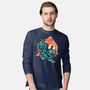 The Glowing Tiger-Mens-Long Sleeved-Tee-glitchygorilla