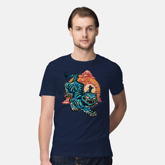 The Glowing Tiger-Mens-Premium-Tee-glitchygorilla