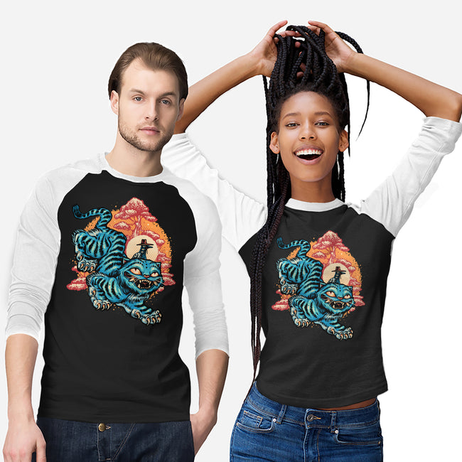 The Glowing Tiger-Unisex-Baseball-Tee-glitchygorilla