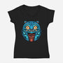 Stay Super Natural-Womens-V-Neck-Tee-glitchygorilla