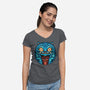 Stay Super Natural-Womens-V-Neck-Tee-glitchygorilla
