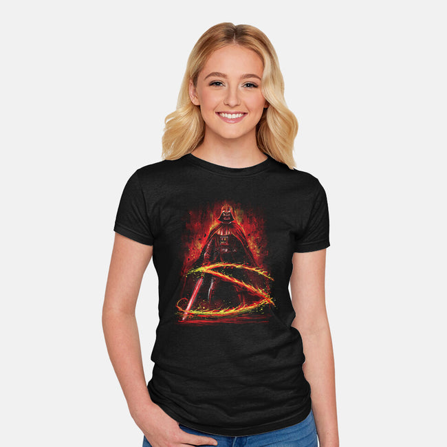 The Mark Of Sith-Womens-Fitted-Tee-zascanauta