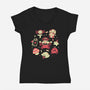 Haunted Kingdom-Womens-V-Neck-Tee-Arigatees