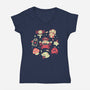 Haunted Kingdom-Womens-V-Neck-Tee-Arigatees