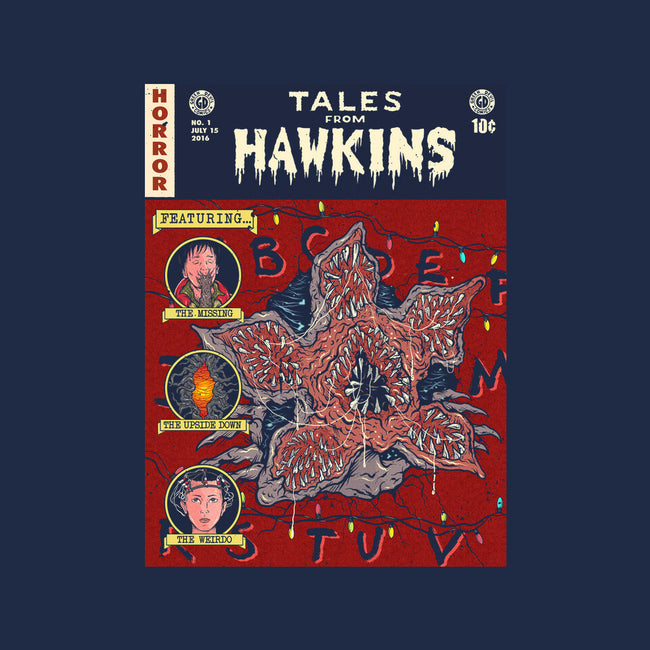 Tales From Hawkins 1-Womens-Fitted-Tee-Green Devil