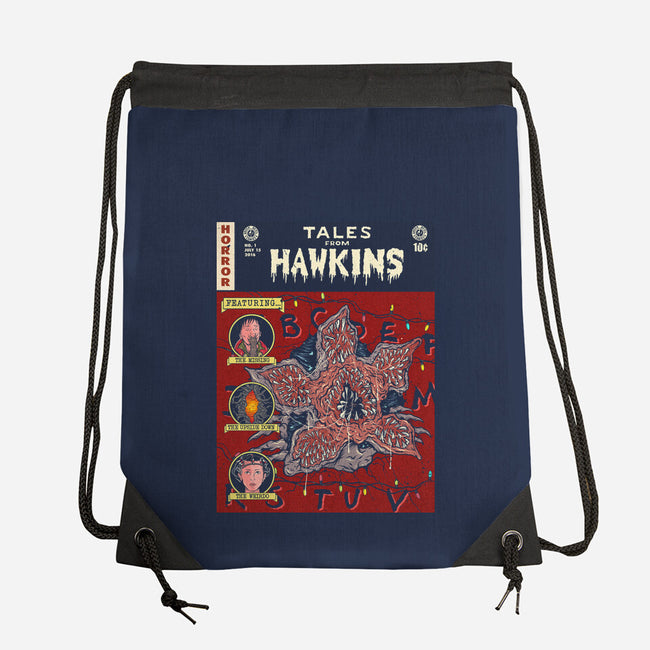 Tales From Hawkins 1-None-Drawstring-Bag-Green Devil