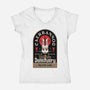 Wildlife Sanctuary-Womens-V-Neck-Tee-BadBox