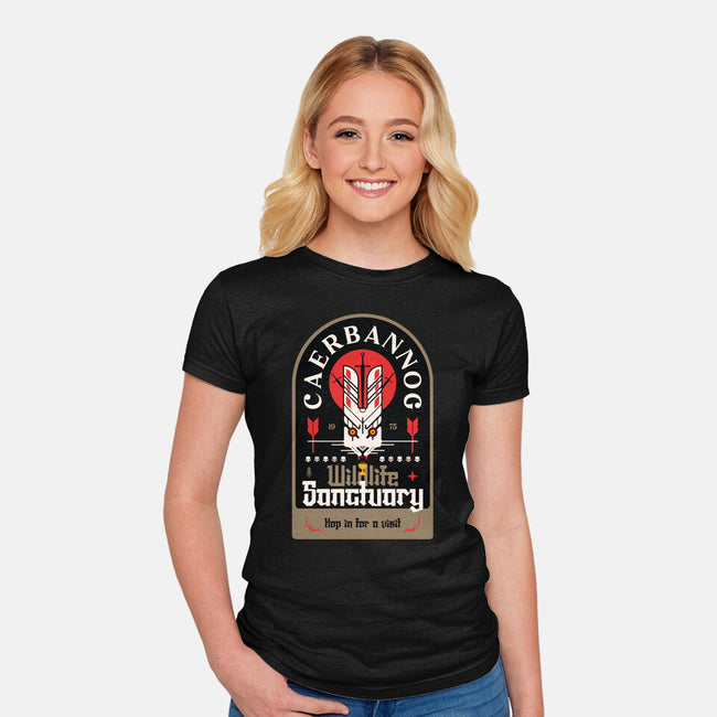 Wildlife Sanctuary-Womens-Fitted-Tee-BadBox