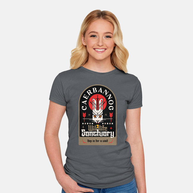 Wildlife Sanctuary-Womens-Fitted-Tee-BadBox
