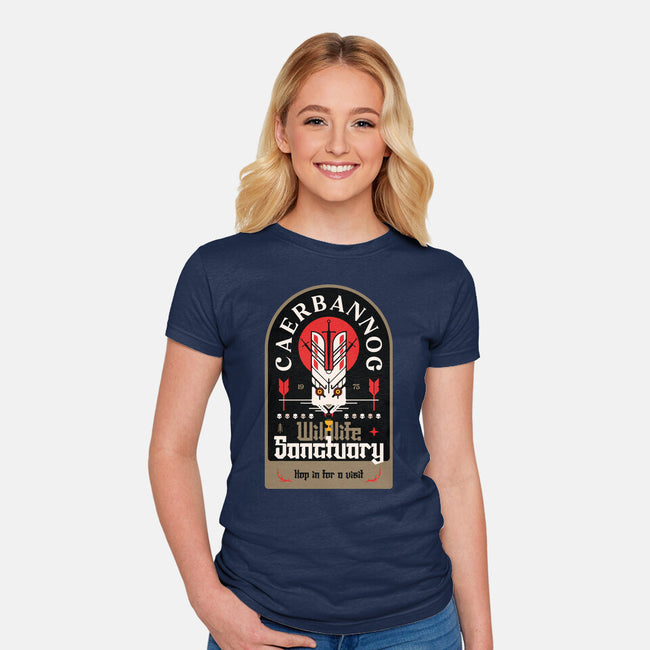 Wildlife Sanctuary-Womens-Fitted-Tee-BadBox