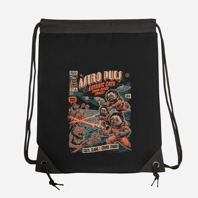 Astro Pugs-None-Drawstring-Bag-eduely