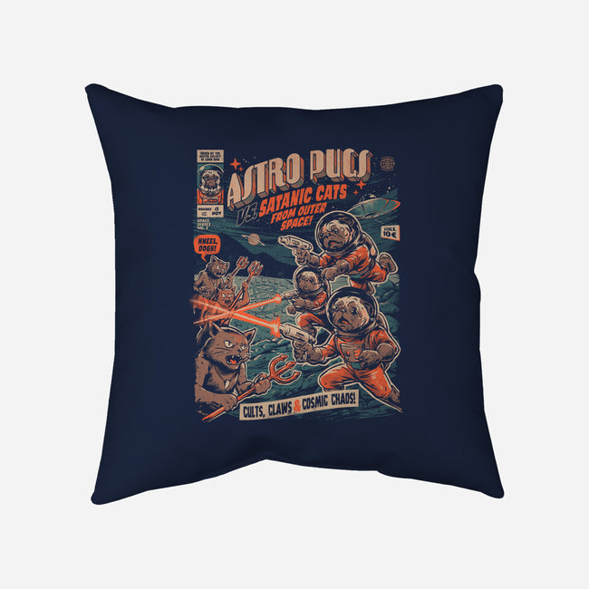 Astro Pugs-None-Removable Cover w Insert-Throw Pillow-eduely