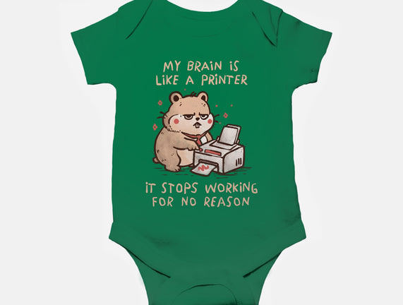 My Brain Is Like A Printer