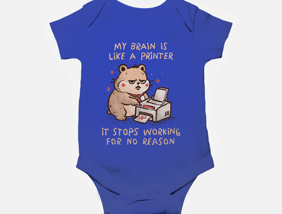 My Brain Is Like A Printer