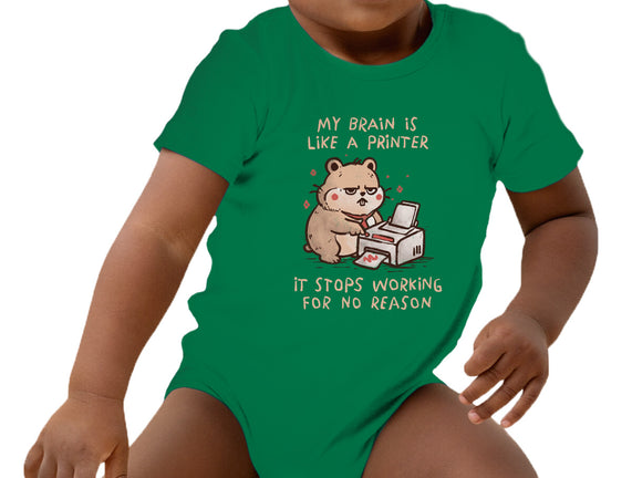 My Brain Is Like A Printer