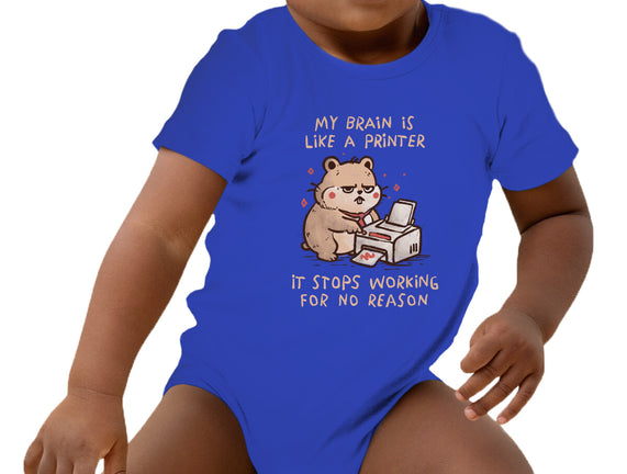 My Brain Is Like A Printer