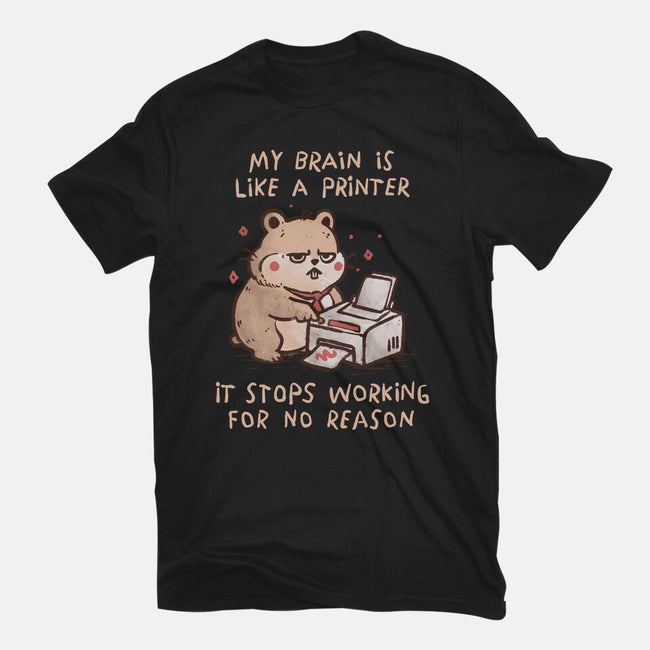 My Brain Is Like A Printer-Mens-Basic-Tee-koalastudio