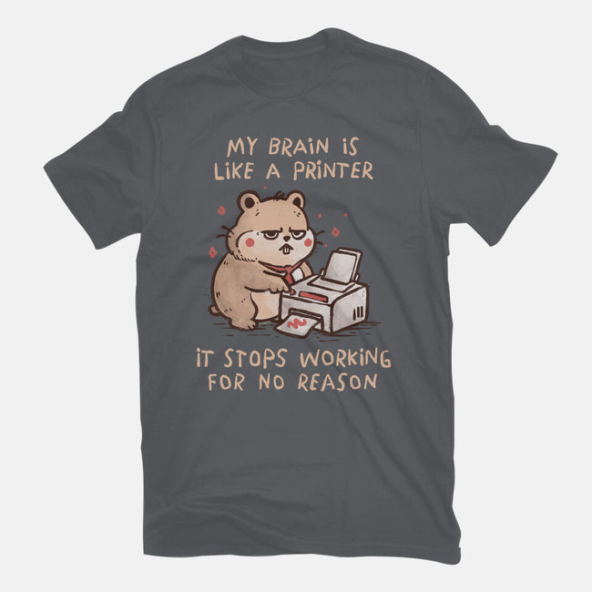 My Brain Is Like A Printer-Mens-Premium-Tee-koalastudio