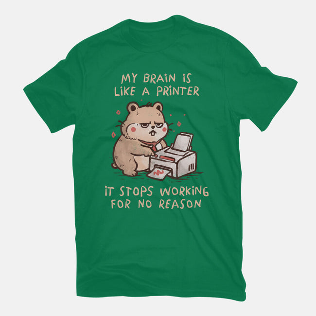 My Brain Is Like A Printer-Mens-Premium-Tee-koalastudio