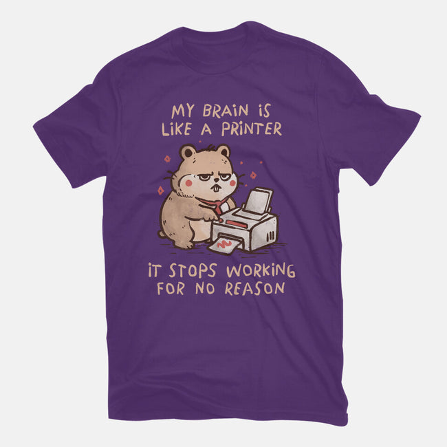 My Brain Is Like A Printer-Mens-Premium-Tee-koalastudio