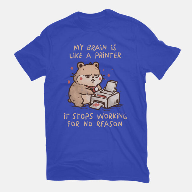 My Brain Is Like A Printer-Mens-Premium-Tee-koalastudio