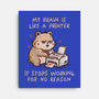 My Brain Is Like A Printer-None-Stretched-Canvas-koalastudio