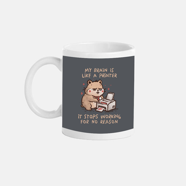 My Brain Is Like A Printer-None-Mug-Drinkware-koalastudio