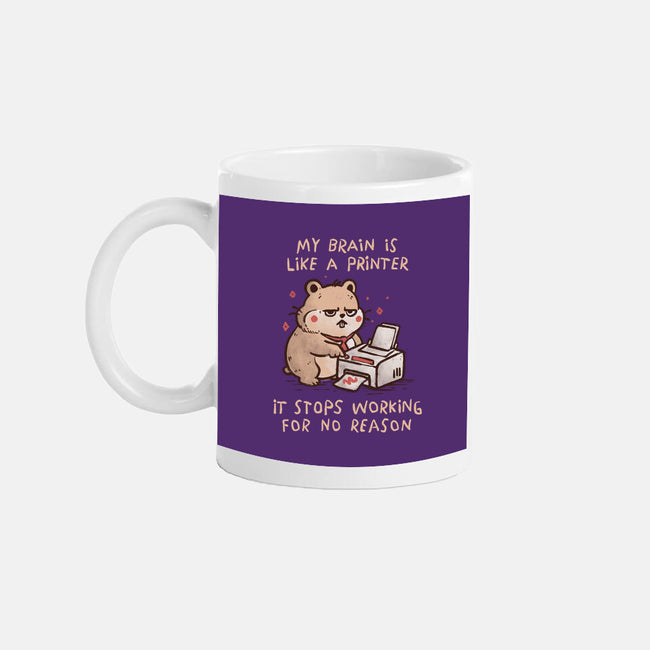 My Brain Is Like A Printer-None-Mug-Drinkware-koalastudio