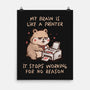 My Brain Is Like A Printer-None-Matte-Poster-koalastudio