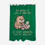 My Brain Is Like A Printer-None-Polyester-Shower Curtain-koalastudio