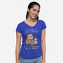 My Brain Is Like A Printer-Womens-V-Neck-Tee-koalastudio