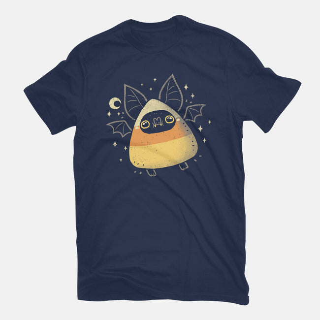 Cute Candy Corn Bat-Womens-Fitted-Tee-xMorfina