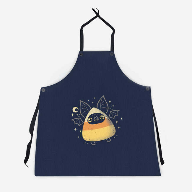 Cute Candy Corn Bat-Unisex-Kitchen-Apron-xMorfina