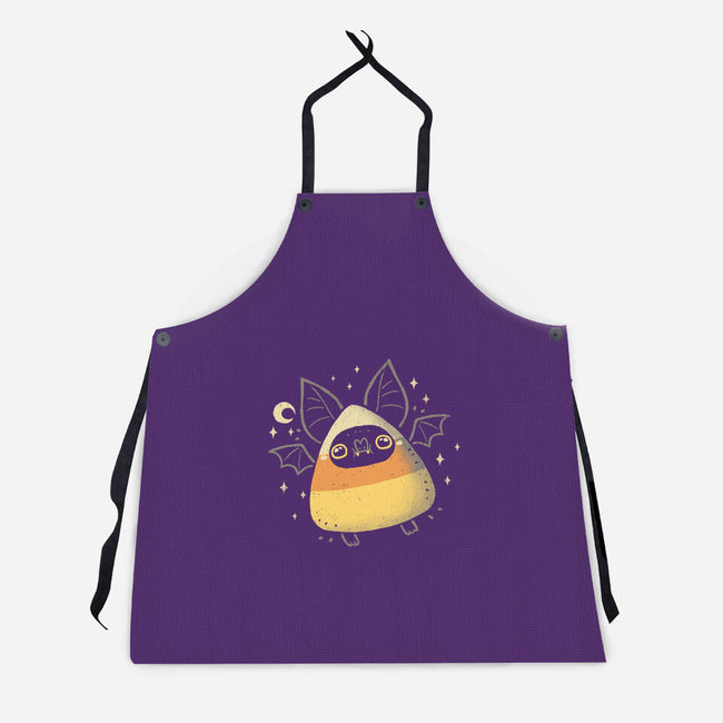 Cute Candy Corn Bat-Unisex-Kitchen-Apron-xMorfina