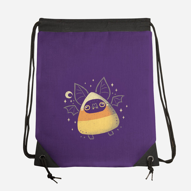 Cute Candy Corn Bat-None-Drawstring-Bag-xMorfina