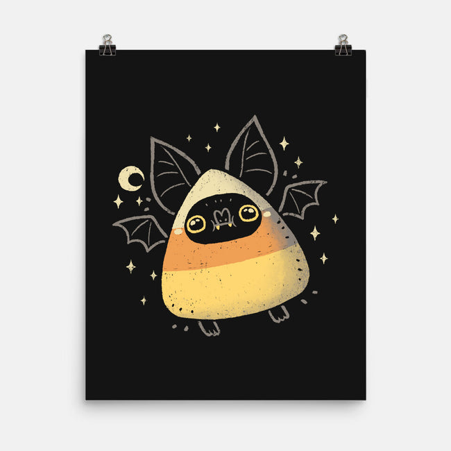 Cute Candy Corn Bat-None-Matte-Poster-xMorfina